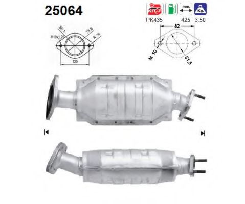 AS 25064 Катализатор для MAZDA ETUDE IV (Мазда Этудэ иv) AS 25064 Катализатор для MAZDA ETUDE IV (Мазда Этудэ иv)