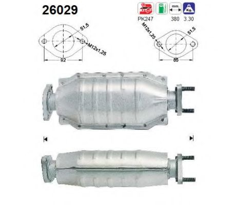 AS 26029 Катализатор для MITSUBISHI COLT IV (Митсубиши/митсубиси Кольт 4) AS 26029 Катализатор для MITSUBISHI COLT IV (Митсубиши/митсубиси Кольт 4)