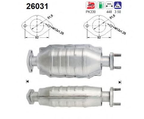 AS 26031 Катализатор для MITSUBISHI SPACE WAGON (Митсубиши/митсубиси Спэйс вагон) AS 26031 Катализатор для MITSUBISHI SPACE WAGON (Митсубиши/митсубиси Спэйс вагон)