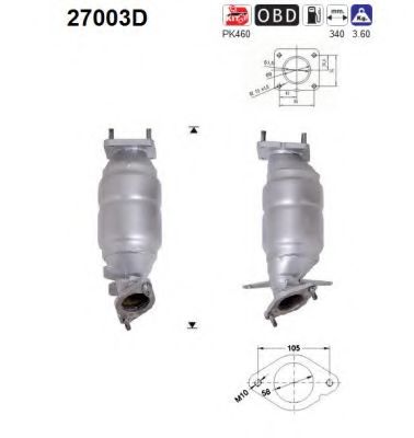 AS 27003D Катализатор для JAGUAR X-TYPE (Ягуар X-тъпэ) AS 27003D Катализатор для JAGUAR X-TYPE (Ягуар X-тъпэ)