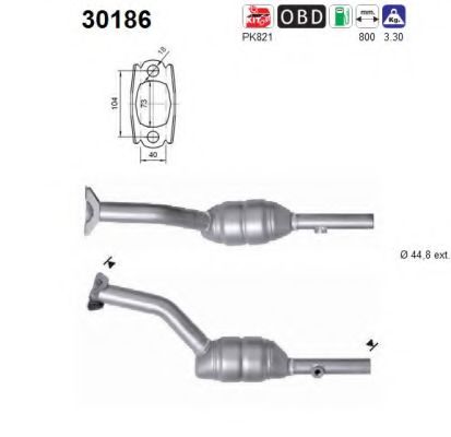 AS 30186 Катализатор для RENAULT EURO CLIO III (Рено Эуро клио 3) AS 30186 Катализатор для RENAULT EURO CLIO III (Рено Эуро клио 3)
