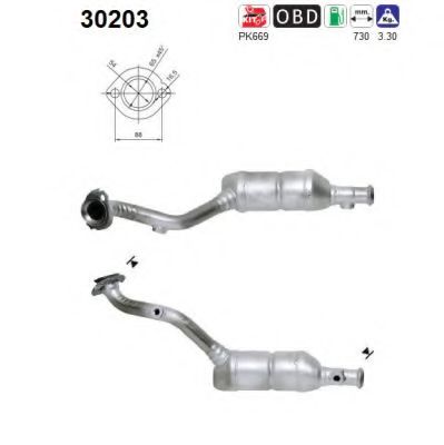AS 30203 Катализатор для RENAULT TWINGO II (Рено Твинго 2) AS 30203 Катализатор для RENAULT TWINGO II (Рено Твинго 2)