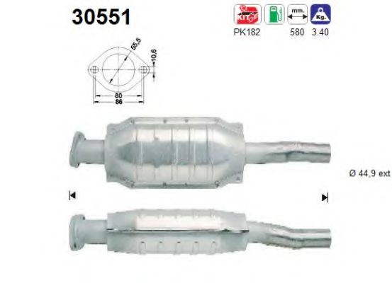 AS 30551 Катализатор для RENAULT SUPER 5 (Рено Супэр 5) AS 30551 Катализатор для RENAULT SUPER 5 (Рено Супэр 5)