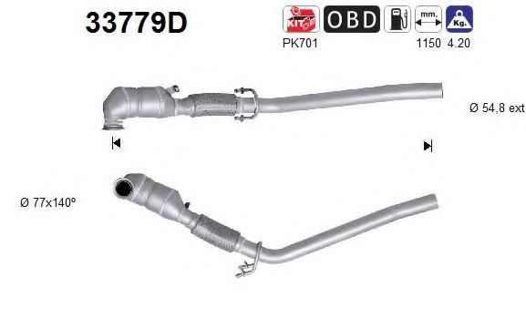 AS 33779D Катализатор для INFINITI EX (Инфинити Эx) AS 33779D Катализатор для INFINITI EX (Инфинити Эx)