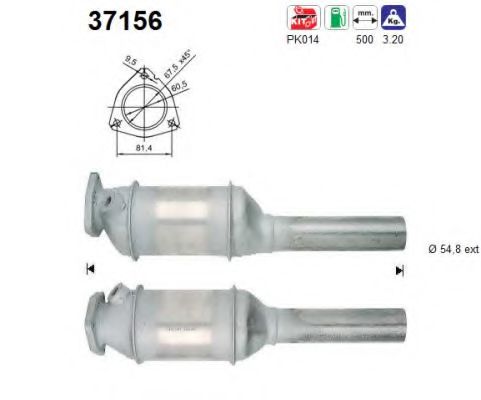 AS 37156 Катализатор для VOLKSWAGEN CORRADO (Фольксваген Cоррадо) AS 37156 Катализатор для VOLKSWAGEN CORRADO (Фольксваген Cоррадо)