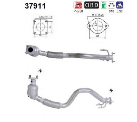 AS 37911 Катализатор для VOLKSWAGEN JETTA I (Фольксваген Жэтта и) AS 37911 Катализатор для VOLKSWAGEN JETTA I (Фольксваген Жэтта и)
