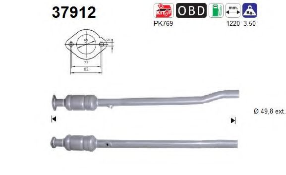 AS 37912 Катализатор для VOLKSWAGEN JETTA I (Фольксваген Жэтта и) AS 37912 Катализатор для VOLKSWAGEN JETTA I (Фольксваген Жэтта и)