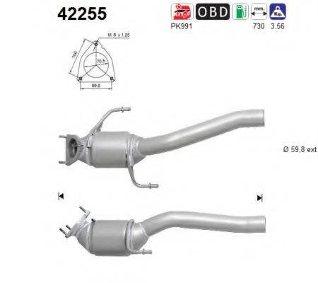 AS 42255 Катализатор для AUDI Q7 (Ауди Кью 7) AS 42255 Катализатор для AUDI Q7 (Ауди Кью 7)