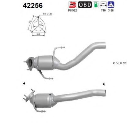 AS 42256 Катализатор для AUDI Q7 (Ауди Кью 7) AS 42256 Катализатор для AUDI Q7 (Ауди Кью 7)