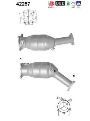 AS 42257 Катализатор для SEAT EXEO (Сеат Эxэо) AS 42257 Катализатор для SEAT EXEO (Сеат Эxэо)