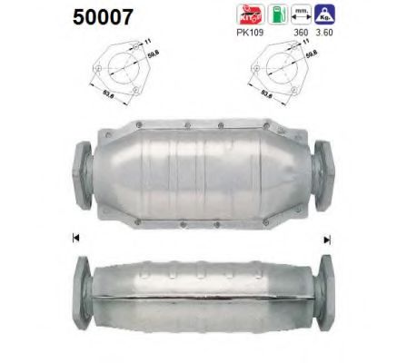 AS 50007 Катализатор для DAEWOO LANOS / SENS (Дэу Ланос / сэнс) AS 50007 Катализатор для DAEWOO LANOS / SENS (Дэу Ланос / сэнс)
