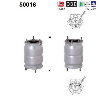 AS 50016 Катализатор для DAEWOO REZZO (Дэу Рэззо) AS 50016 Катализатор для DAEWOO REZZO (Дэу Рэззо)