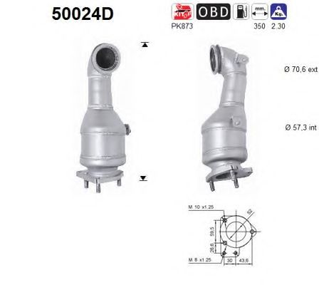 AS 50024D Катализатор для CHEVROLET ESTATE (Шевроле Эстатэ) AS 50024D Катализатор для CHEVROLET ESTATE (Шевроле Эстатэ)