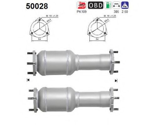 AS 50028 Катализатор для CHEVROLET CAPTIVA (Шевроле Каптива) AS 50028 Катализатор для CHEVROLET CAPTIVA (Шевроле Каптива)