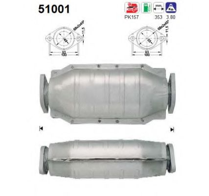 AS 51001 Катализатор для DAIHATSU SPORTRAK (Дайхатсу Спортрак) AS 51001 Катализатор для DAIHATSU SPORTRAK (Дайхатсу Спортрак)
