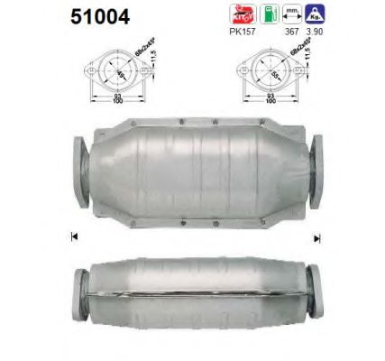 AS 51004 Катализатор для DAIHATSU SPORTRAK (Дайхатсу Спортрак) AS 51004 Катализатор для DAIHATSU SPORTRAK (Дайхатсу Спортрак)