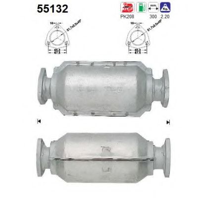 AS 55132 Катализатор для FIAT STRADA II (Фиат Страда 2) AS 55132 Катализатор для FIAT STRADA II (Фиат Страда 2)