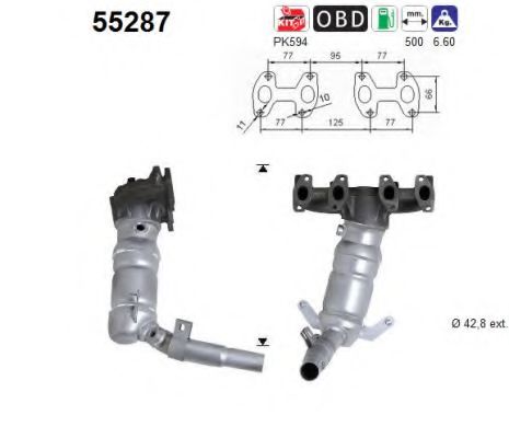 AS 55287 Катализатор для FIAT SEICENTO / 600 (Фиат Сэиcэнто / 600) AS 55287 Катализатор для FIAT SEICENTO / 600 (Фиат Сэиcэнто / 600)