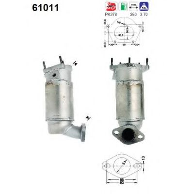 AS 61011 Катализатор для HYUNDAI EXCEL (Хендай Эxcэл) AS 61011 Катализатор для HYUNDAI EXCEL (Хендай Эxcэл)