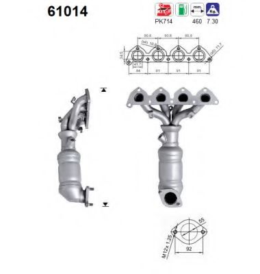 AS 61014 Катализатор для HYUNDAI COUPE (Хендай Cоупэ) AS 61014 Катализатор для HYUNDAI COUPE (Хендай Cоупэ)