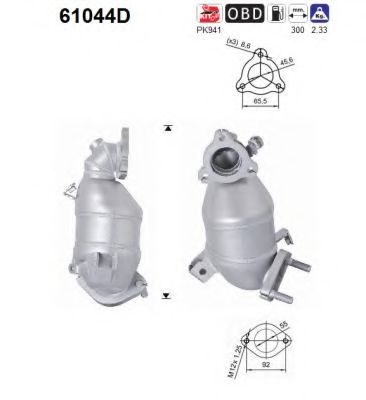 AS 61044D Катализатор для HYUNDAI ACCENT III (Хендай Акцент 3) AS 61044D Катализатор для HYUNDAI ACCENT III (Хендай Акцент 3)