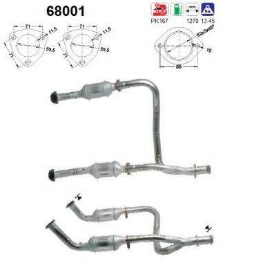 AS 68001 Катализатор для LAND ROVER RANGE ROVER II (Ленд ровер/лэнд ровер Рангэ ровер 2) AS 68001 Катализатор для LAND ROVER RANGE ROVER II (Ленд ровер/лэнд ровер Рангэ ровер 2)