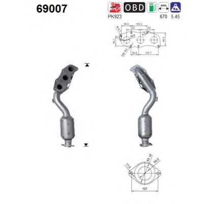 AS 69007 Катализатор для LEXUS IS II (Лексус Ис 2) AS 69007 Катализатор для LEXUS IS II (Лексус Ис 2)