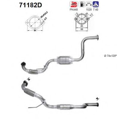 AS 71182D Катализатор для MERCEDES-BENZ VITO (Мэрcэдэс-бэнз Вито) AS 71182D Катализатор для MERCEDES-BENZ VITO (Мэрcэдэс-бэнз Вито)