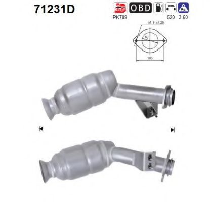 AS 71231D Катализатор для MERCEDES-BENZ VITO / MIXTO (Мэрcэдэс-бэнз Вито / миxто) AS 71231D Катализатор для MERCEDES-BENZ VITO / MIXTO (Мэрcэдэс-бэнз Вито / миxто)