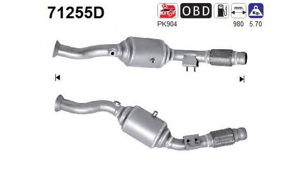 AS 71255D Катализатор для MERCEDES-BENZ SPRINTER 4,6-T (Мэрcэдэс-бэнз Спринтэр 4,6-т) AS 71255D Катализатор для MERCEDES-BENZ SPRINTER 4,6-T (Мэрcэдэс-бэнз Спринтэр 4,6-т)