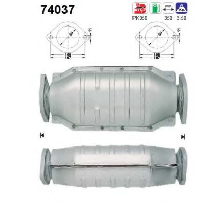AS 74037 Катализатор для NISSAN PRIMERA (Ниссан Примера) AS 74037 Катализатор для NISSAN PRIMERA (Ниссан Примера)