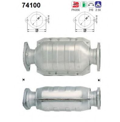 AS 74100 Катализатор для NISSAN PRIMERA (Ниссан Примера) AS 74100 Катализатор для NISSAN PRIMERA (Ниссан Примера)