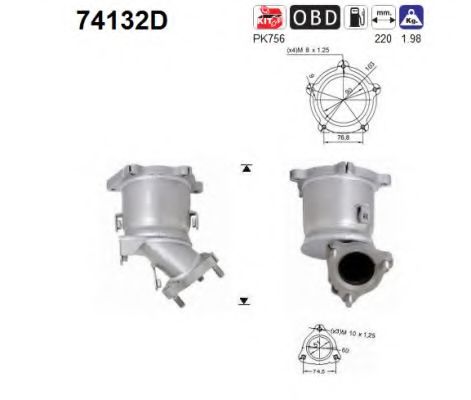 AS 74132D Катализатор для NISSAN PICKUP III (Ниссан Пиcкуп 3) AS 74132D Катализатор для NISSAN PICKUP III (Ниссан Пиcкуп 3)