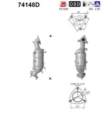 AS 74148D Катализатор для NISSAN ARMADA III (Ниссан Армада 3) AS 74148D Катализатор для NISSAN ARMADA III (Ниссан Армада 3)