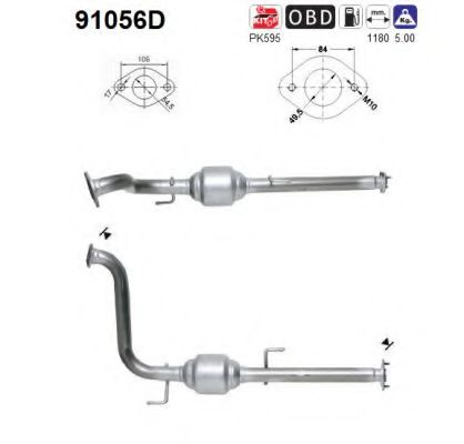 AS 91056D Катализатор для SUZUKI GRAND VITARA I (Сузуки Гранд витара 1)