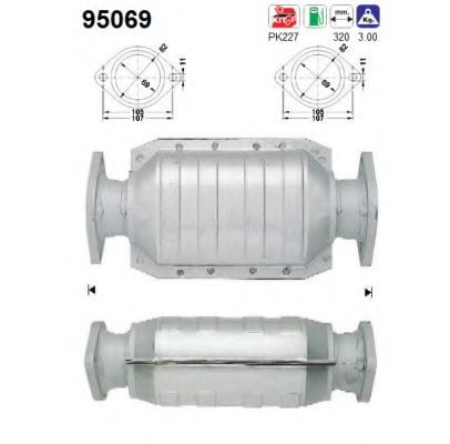 AS 95069 Катализатор для TOYOTA SCEPTER (Тойота/тоета Сcэптэр)