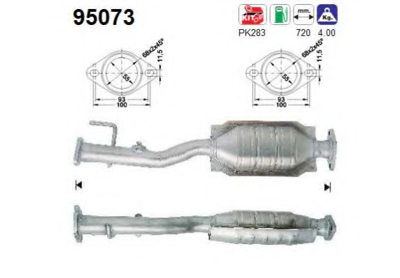 AS 95073 Катализатор для TOYOTA RAV 4 I (Тойота/тоета Рав 4 1) AS 95073 Катализатор для TOYOTA RAV 4 I (Тойота/тоета Рав 4 1)