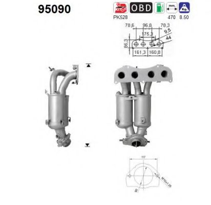 AS 95090 Катализатор для TOYOTA RAV 4 II (Тойота/тоета Рав 4 2) AS 95090 Катализатор для TOYOTA RAV 4 II (Тойота/тоета Рав 4 2)