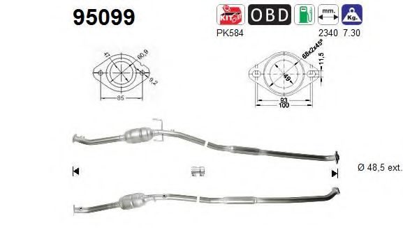 AS 95099 Катализатор для TOYOTA RAV 4 II (Тойота/тоета Рав 4 2) AS 95099 Катализатор для TOYOTA RAV 4 II (Тойота/тоета Рав 4 2)