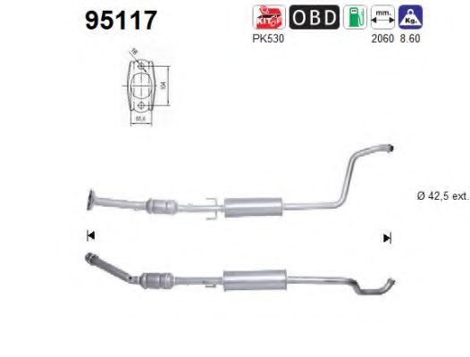 AS 95117 Катализатор для TOYOTA ECHO VERSO (Тойота/тоета Эчо vэрсо) AS 95117 Катализатор для TOYOTA ECHO VERSO (Тойота/тоета Эчо vэрсо)