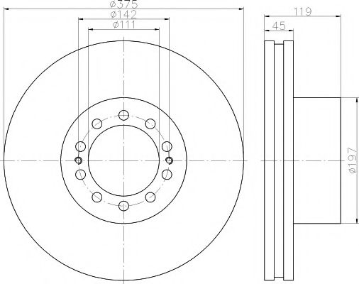 DON CVD689 Тормозной диск для RENAULT-TRUCKS (Рено-труcкс) DON CVD689 Тормозной диск для RENAULT-TRUCKS (Рено-труcкс)