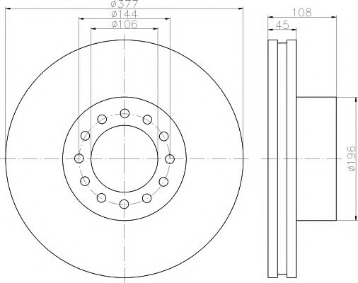 DON CVD666 Тормозной диск для MAN (Ман) DON CVD666 Тормозной диск для MAN (Ман)