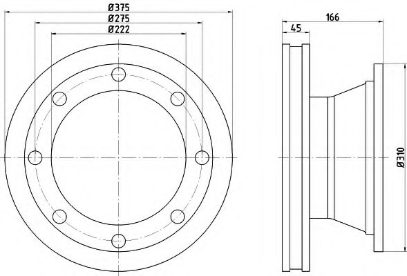 DON CVD604 Тормозной диск для RENAULT-TRUCKS (Рено-труcкс) DON CVD604 Тормозной диск для RENAULT-TRUCKS (Рено-труcкс)