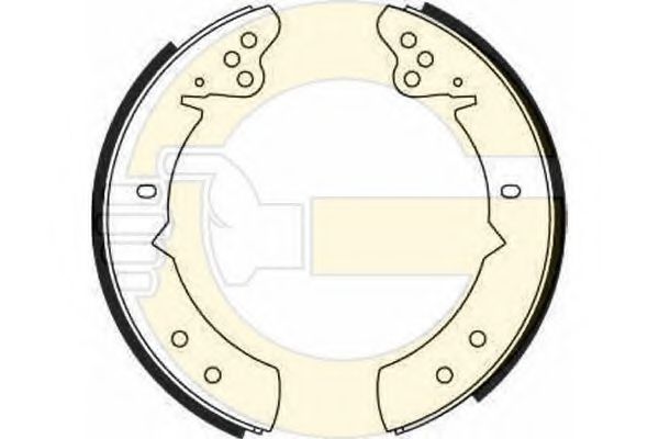 GIRLING 5160601 Тормозные колодоки 