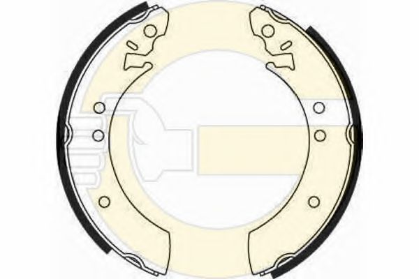 GIRLING 5160861 Тормозные колодоки 