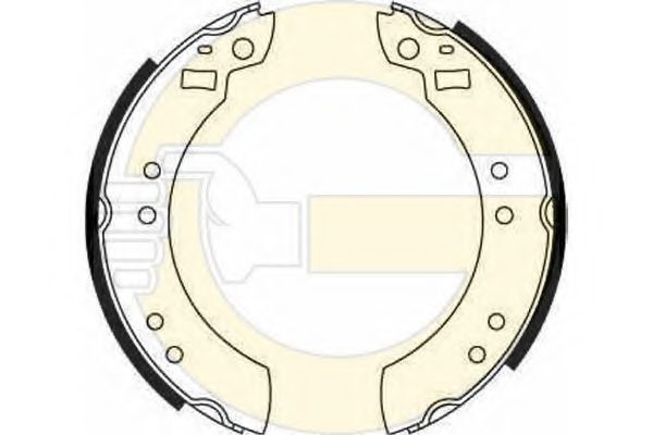 GIRLING 5161241 Тормозные колодоки 