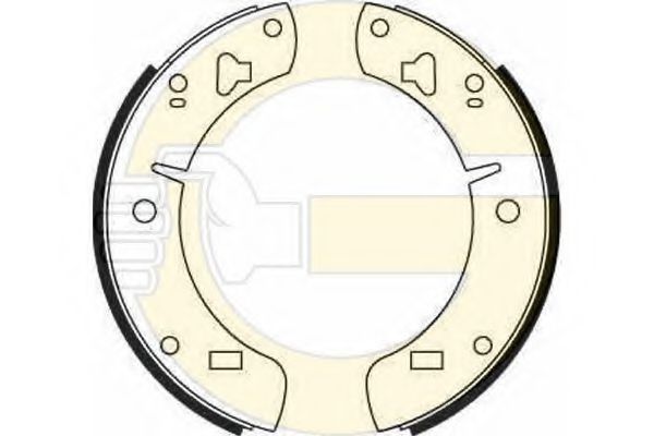 GIRLING 5161296 Тормозные колодоки 