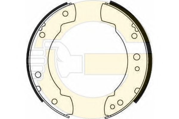 GIRLING 5161406 Тормозные колодоки 