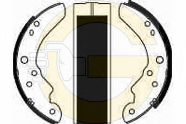 GIRLING 5161416 Тормозные колодоки 