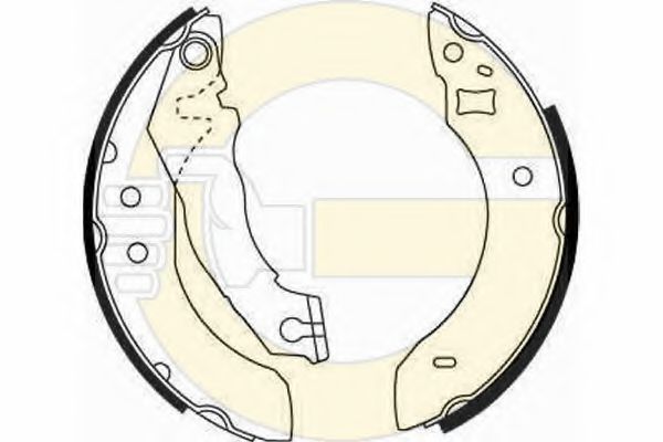 GIRLING 5161511 Тормозные колодоки 
